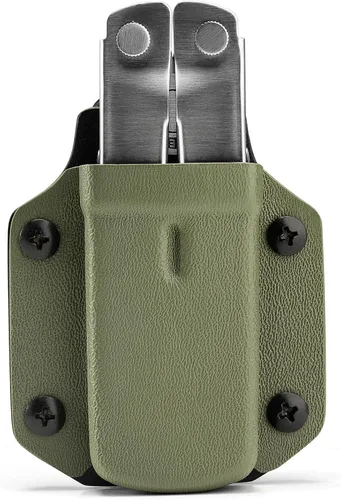 Vista 10 de TACTICAL GEEK TX1 - Funda multiherramienta EDC, funda ajustable con clip trasero para cinturón, multiherramienta no incluida (negro)