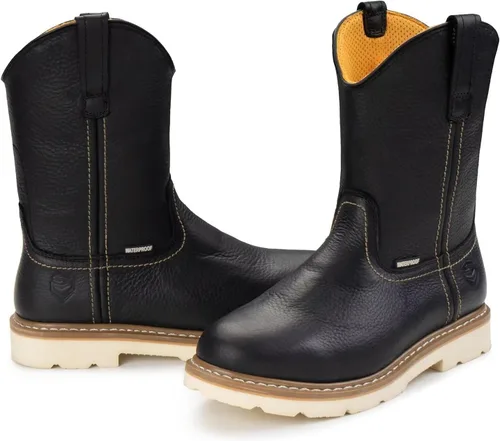 Vista 6 de SUREWAY Men's Waterproof Wellington Work Boots