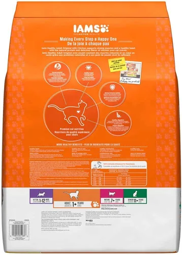 Vista 4 de Iams Proactive Health - Comida seca para gatos con receta de pollo original para adultos, 17.4 libras
