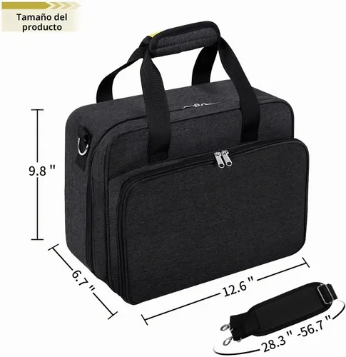 Vista 6 de Funda compatible con el inflador de neumáticos DEWALT (DCC020IB), bolsa de almacenamiento para infladores de neumáticos de automóvil, compresor