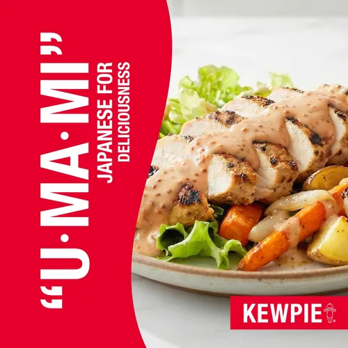 Vista 3 de Kewpie Adobo de aderezo de sésamo tostado profundo, estilo japonés, 16.9