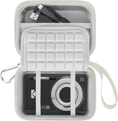 Vista 10 de Lacdo Funda para cámara KODAK PIXPRO FZ55 / FZ45 / FZ53 / FZ43 16MP Vlogging bolsa de almacenamiento para cámara de almacenamiento, bolsa de malla