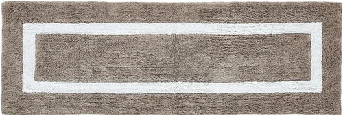 Vista 131 de Better Trends - Alfombra de baño 100% algodón reversible, altamente absorbente y lavable a máquina, suave, tapete de ducha para piso de baño