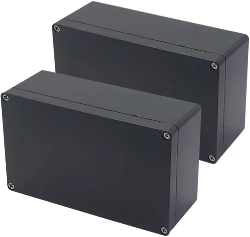 Vista 31 de Caja de proyecto IP65 Caja de conexiones impermeable ABS cajas eléctricas negras para bricolaje, Estuche electrónico para proyectos de energía, Caja