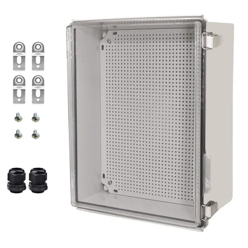 Vista 35 de Caja Eléctrica Impermeable para Exteriores Caja de Conexiones Resistente a la Intemperie IP67 Carcasa de Plástico ABS Caja de Proyecto para Gris