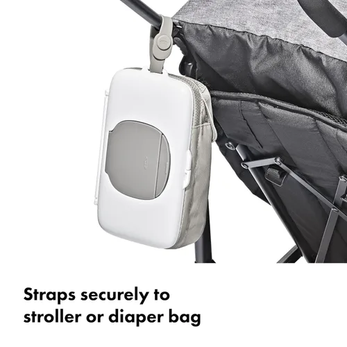 Vista 6 de Dispensador de Toallitas OXO Tot On-The-Go con Bolso para Pañales, Gris