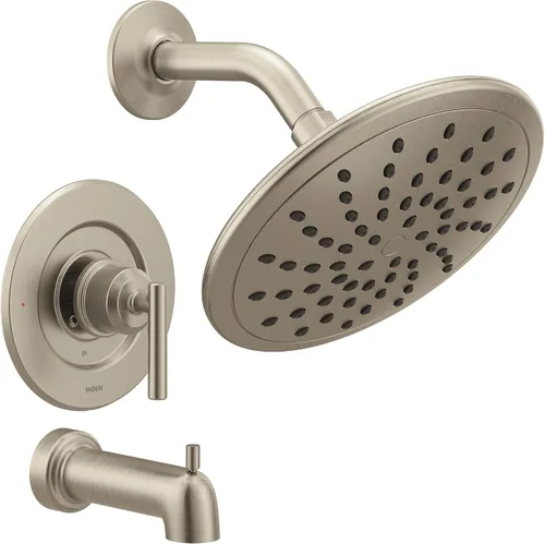 Vista 7 de Moen Gibson T3003EPBZG - Moderna moldura para bañera y ducha Posi-Temp de oro bronce con válvula de ducha de lluvia de 8 pulgadas requerida