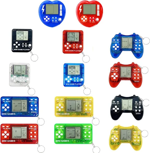 Vista 8 de Recuerdos de fiesta de videojuegos para niños, mini llavero de juego para fiestas de arcade, suministros de cumpleaños, suministros de fiesta