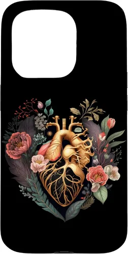 Vista 14 de Anatomical Heart and Flowers for Your Love Case for iPhone 17