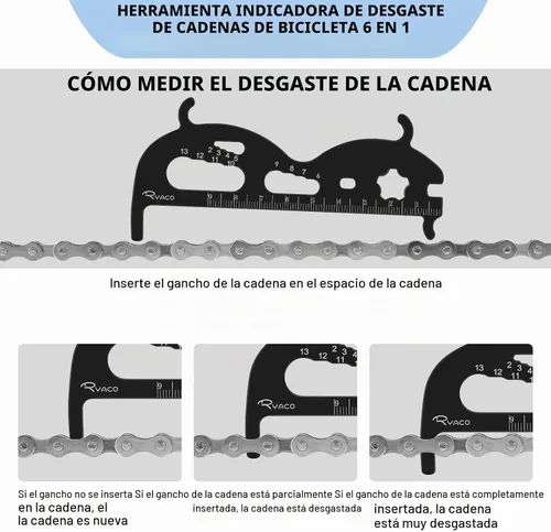 Vista 5 de Ryaco Juego de herramientas de cadena de bicicleta de 12 piezas (2025News) 3 piezas de cepillo de limpieza de bicicleta, alicates de eslabones