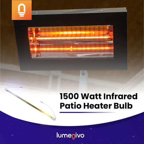 Vista 6 de Lumenivo Reemplazo infrarrojo de la bombilla del calentador del patio de 1500W para el calentador eléctrico del patio Firesense