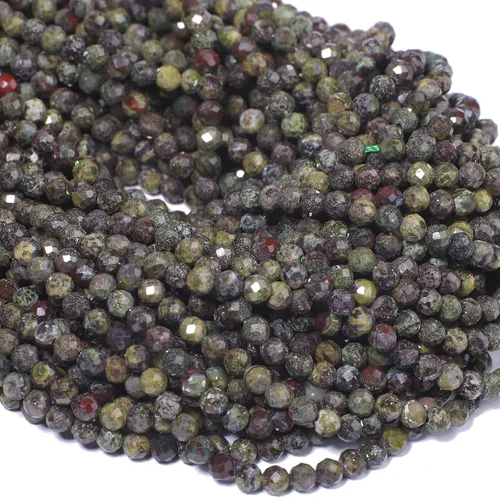Vista 8 de 180 piezas 2mm Cuentas de piedras preciosas de turquesa africana natural facetada redonda suelta para hacer joyas