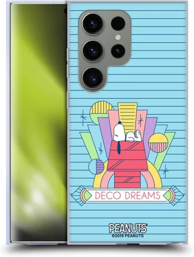Vista 107 de Head Case Designs Snoopy Deco Dreams - Funda de gel con licencia oficial de Peanuts Blue Pattern [protección de grado militar] compatible con Google