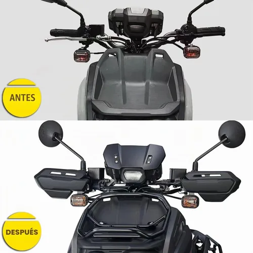 Vista 3 de Mokuo Parabrisas Decorativo para Motocicleta Adecuado para Yamaha Zuma 125 2022
