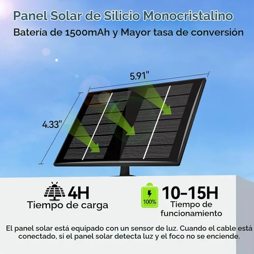 Vista 3 de Aialun 184 luces LED solares de inundación para exteriores, sensor de movimiento, luces de inundación solares con cable de 16.4 pies, impermeable
