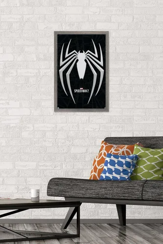 Vista 2 de Trends International Marvel's Spider-Man 2 - Póster de pared con icono de Peter Parker, 22.4 pulgadas de largo x 14.7 pulgadas de ancho, versión
