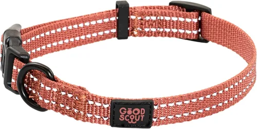 Vista 6 de Good Scout Collar de perro resistente para perros pequeños, collar de entrenamiento para cachorros con bucle flexible ajustable para un ajuste