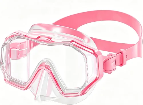 Vista 14 de Kids Swim Goggles 4‑16, 3‑Window Shatter‑Resistant Anti‑Fog, 180‑Degree Panoramic View with Nose Cover