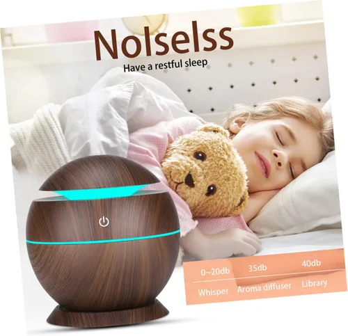 Vista 7 de Mini humidificador de aire USB difusor de aroma con acabado de grano humidificador portátil para oficina en casa y automóvil mejora la calidad