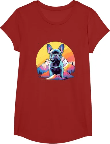 Vista 41 de French Bulldog Dog Men Women Kids T-Shirt Asphalt Grey