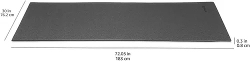 Vista 7 de Amazon Basics - Alfombrilla para cinta de correr y protector de piso para equipos de ejercicio
