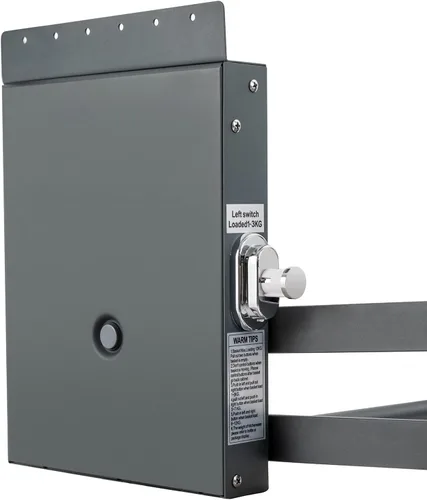 Vista 5 de Estante desplegable para gabinete, organizador superior de almacenamiento de armario de pared de cocina con 2 niveles, organizador de estante