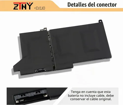 Vista 4 de Reemplazo de batería DJ1J0 de 42 Wh para Dell Latitude 12 7280 7290 E7280