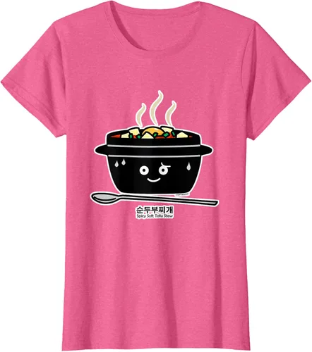 Vista 99 de Sopa coreana de guiso de tofu suave picante Sundubu jjigae huevo caliente, gris, S Negro