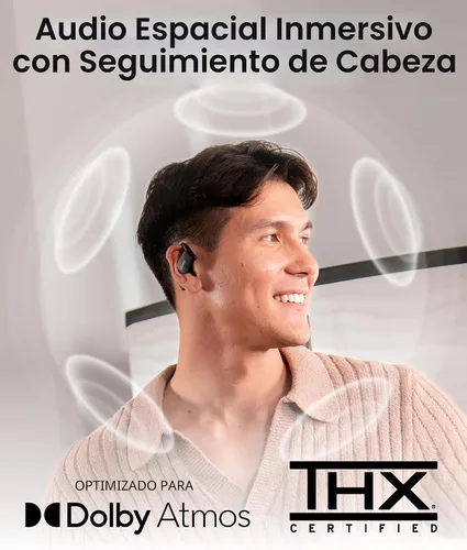 Vista 2 de Cleer ARC 4 Plus - Auriculares abiertos con audio Dolby Audio, color negro