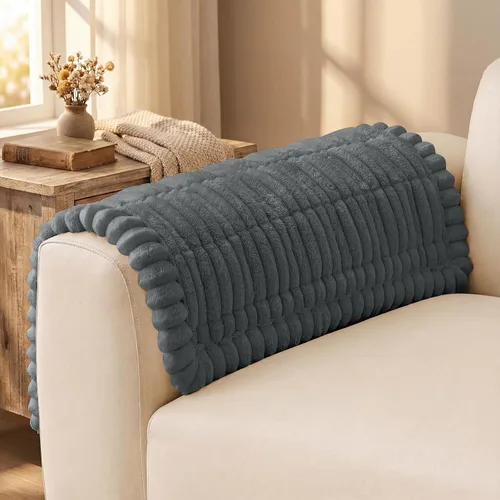 Vista 47 de decorUhome Funda de sofá para perros, funda antideslizante y mullida para sofá, para asiento, respaldo y reposabrazos, protector de sofá suave