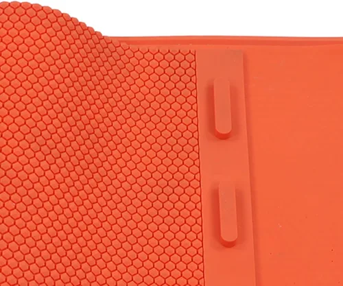 Vista 6 de Fdit 2 hojas de cera de abeja de silicona para fabricación de velas de panal y hojas de colmena (naranja)