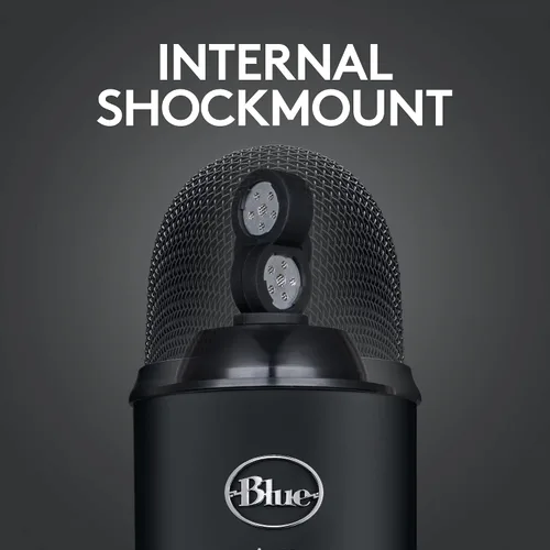 Vista 8 de Logitech Blue Yeti - Kit de transmisión de juegos con micrófono USB Yeti software azul VOCE temas exclusivos de Streamlabs filtro pop azul