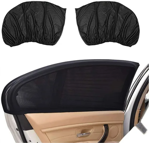 Vista 2 de Parasol universal para ventana lateral de automóvil, 2 piezas para ventana delantera de automóvil (49 x 20)