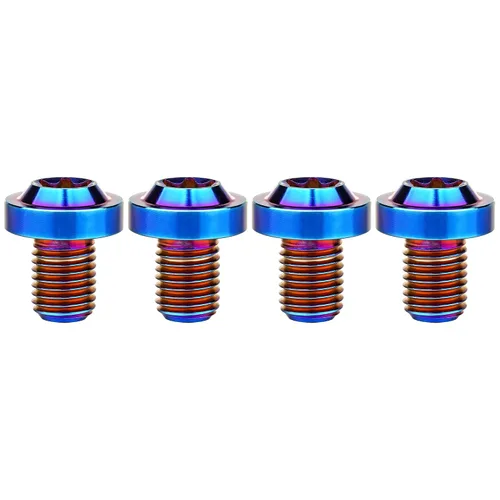 Vista 35 de Titanium M10 Torx Head Bolt (M10x10mm Pitch 1.25mm, Black) 10 15 20 25 30 35 40 45 50 55 60mm Pitch 1.25/1.5mm Screw Pack of 4