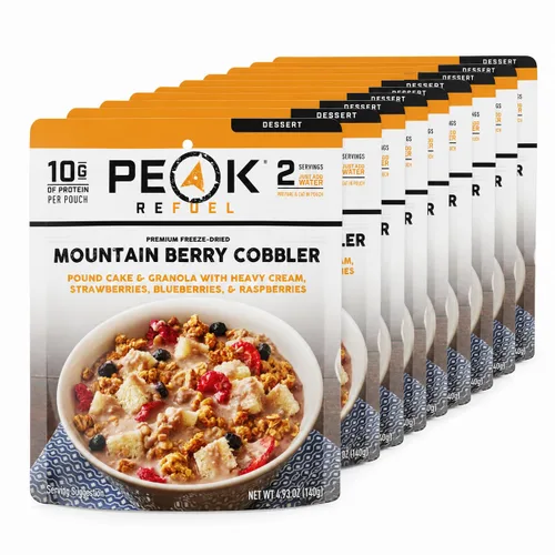 Vista 23 de Peak Refuel Fudge Brownie Bites, refrigerio liofilizado para camping, 1