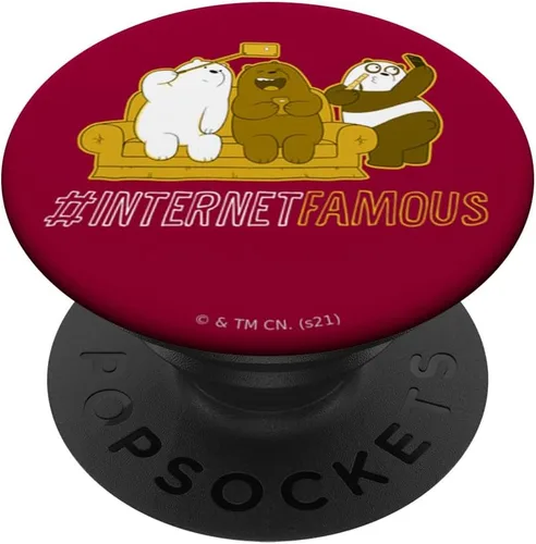 Vista 6 de We Bare Bears Grizz Panda Ice Bear Internet Famous PopSockets MagSafe PopGrip para iPhone