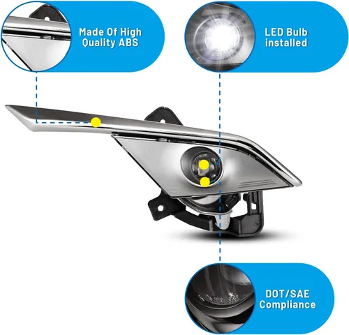 Vista 4 de Luces antiniebla compatibles con CX-3 2016 2017 2018 2019 cx3 Driver Passenger Reemplazo Lámparas Asamblea