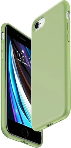 Vista 11 de Funda para iPhone 6 / 6S, funda suave de superficie mate, cubierta de protección contra caídas, color sólido, pantalla de 4.7 pulgadas, verde bosque