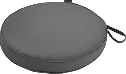 Vista 13 de Classic Accessories Montlake FadeSafe - Cojín para silla de exterior, resistente al agua, 15 pulgadas de diámetro x 2 pulgadas, color beige antiguo