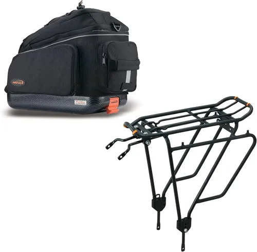 Vista 12 de Ibera PakRak - Mini bolsa para maletero de bicicleta y poste de asiento combinado de liberación rápida