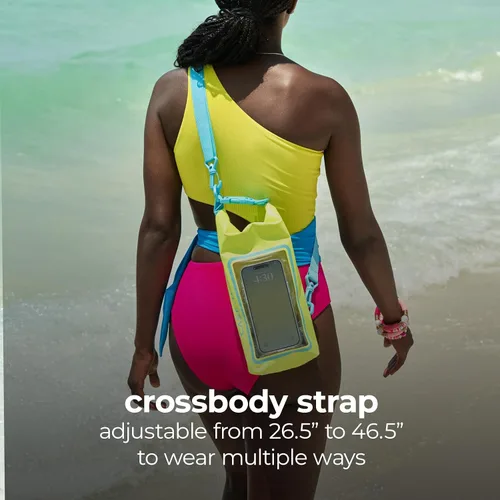 Vista 3 de Case-Mate Citrus Splash Mini IP68 - Bolsa de cubo impermeable con tapa enrollable de 2 litros con bolsa impermeable para natación, kayak