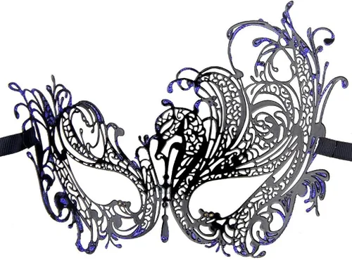 Vista 4 de ECOSCO Máscara de máscaras, para mujer, hombre, Mardi Gras, Halloween