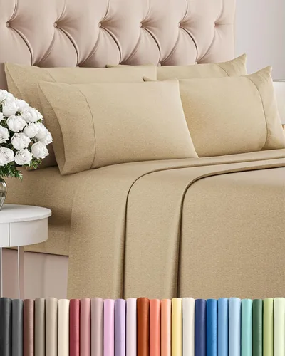 Vista 38 de Juego de sábanas Twin de 4 piezas - Cómodo, transpirable y refrescante - Juego de ropa de cama de lujo de hotel ultrasuave con bolsillos profundos
