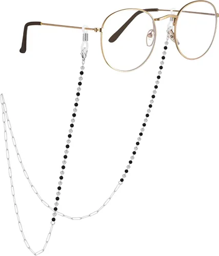 Vista 7 de AllenCOCO Cadena para gafas, correa para lentes de sol para mujer, cadena de oro de 14 quilates, soporte para lentes alrededor del cuello