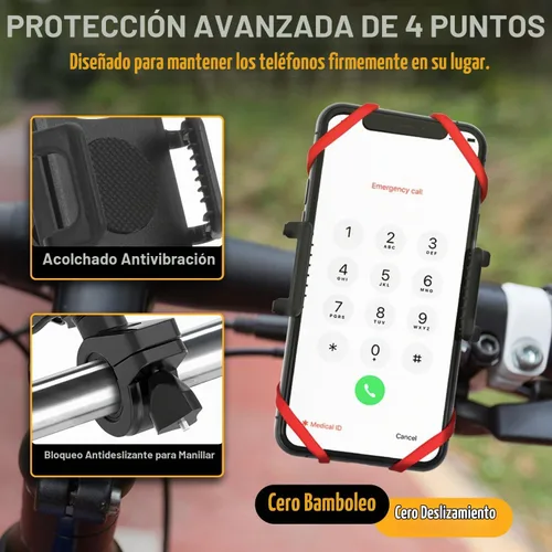 Vista 9 de TruActive Soporte Premium para Teléfono de Bicicleta Soporte Universal para Teléfono Celular para Teléfonos de 4"-7" pulgadas Incluye 6 Bandas