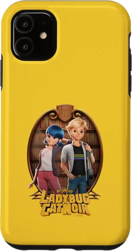 Vista 7 de Funda para iPhone 13 Miraculous Ladybug and Cat Noir The Movie Marinette Adrien