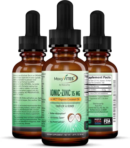 Vista 9 de Suplementos orgánicos de zinc para niños, adultos, sulfato de zinc, suplemento de zinc líquido, gotas de zinc iónico puro en aceite de coco