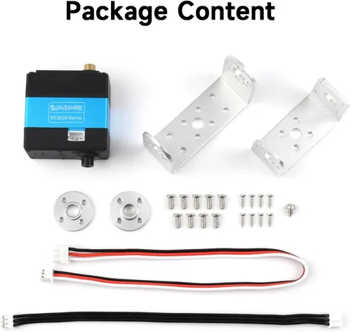 Vista 2 de Waveshare Servos de bus serie de voltaje de amplio rango de 55.1 lbs.Cm, alta precisión y par grande, con codificador magnético programable de 360