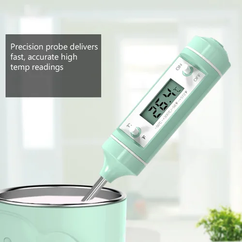 Vista 7 de COHEALI Digital Kitchen Food Thermometer with LED Display for Meat Milk Temperature Measuring Instant Read Electronic Thermometer for Cooking