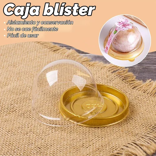 Vista 3 de Mini contenedor para cupcakes, 50 contenedores de escritorio para Negro